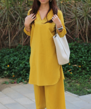 Sunshine Yellow Linen Coord Set