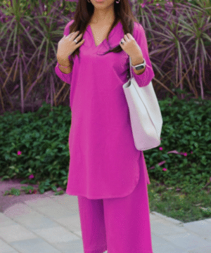 Hot Pink Linen Coord Set