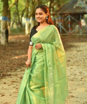 Shaam-e-Noor Tissue Cotton Saree