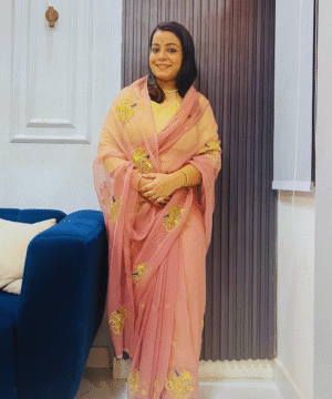 Rajputana Sugandh-Noor Saree – Skin Brown