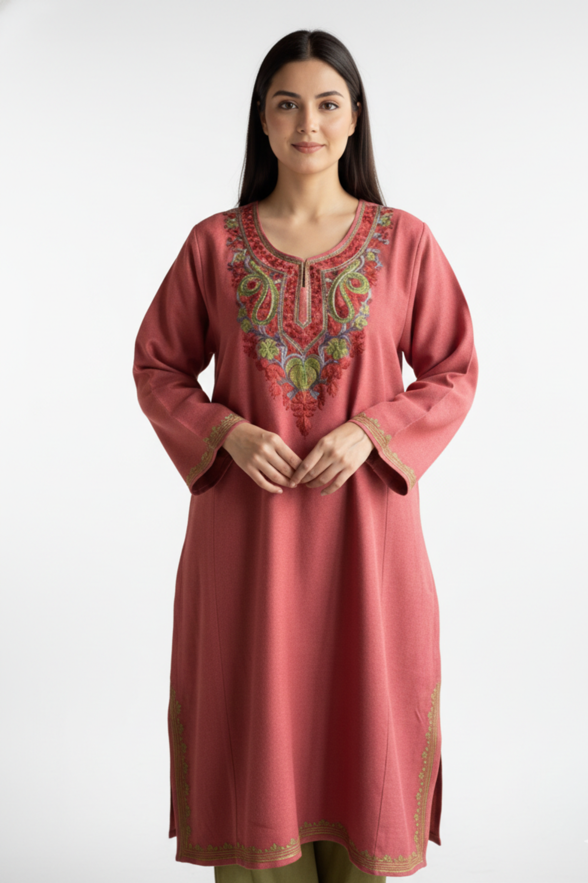 Premium Winter Pheran for Women | Warm & Comfortable Ethnic Wear | Available in Multiple Colours