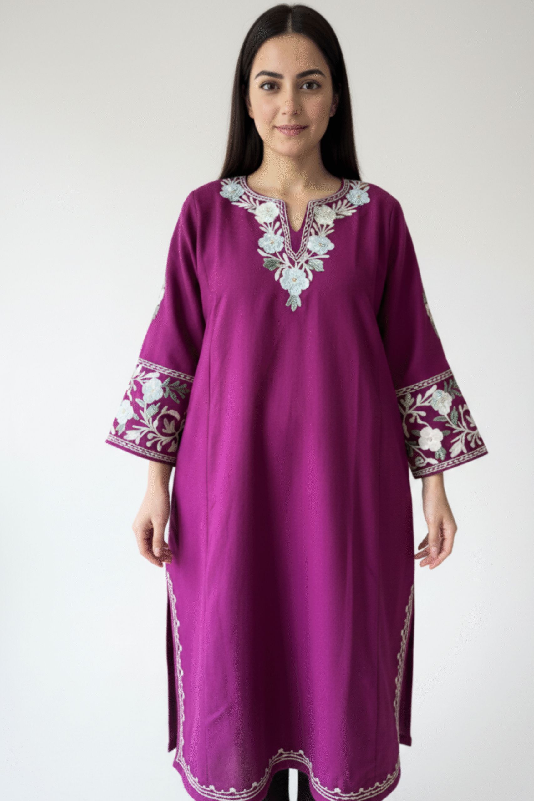 Premium Winter Pheran for Women | Warm & Comfortable Ethnic Wear | Available in Multiple Colours