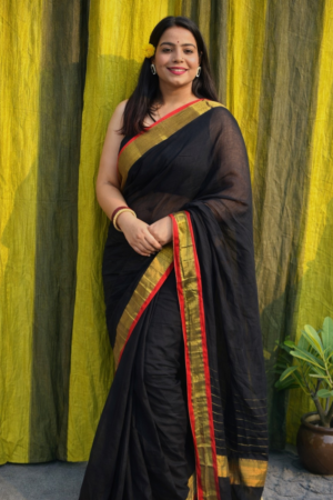 Festive Wear Mul Cotton Saree Collection – Zari Border, Soft Fabric (3 Colour Versions)