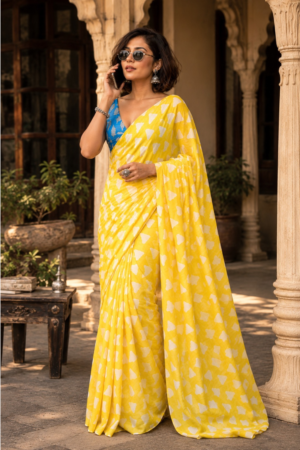 Aruniti Label Premium Pure Cotton Printed Saree for Women | Soft, Lightweight & Breathable | Everyday, Office & Festive Wear